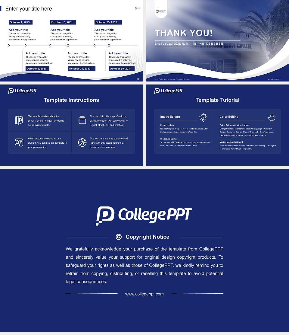 South Florida Bible College and Theological Seminary Lecture Sharing and Networking Event PPT Template16:9 ratio PPT effect preview image4