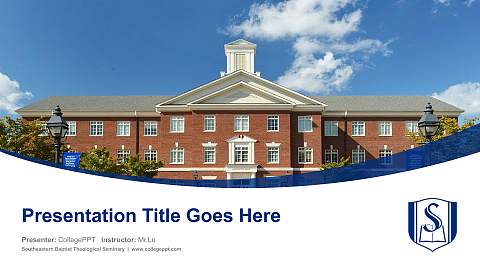 Southeastern Baptist Theological Seminary Course/Courseware Creation PPT Template