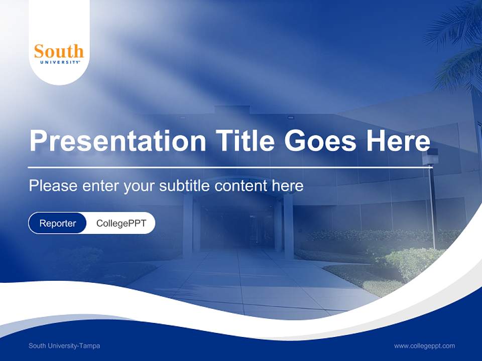 South University-Tampa Lecture Sharing and Networking Event PPT Template4:3 ratio PPT effect preview image4