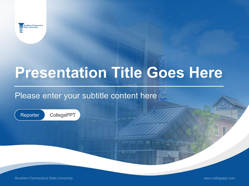 Southern Connecticut State University Lecture Sharing and Networking Event PPT Template4:3 ratio PPT effect preview image4