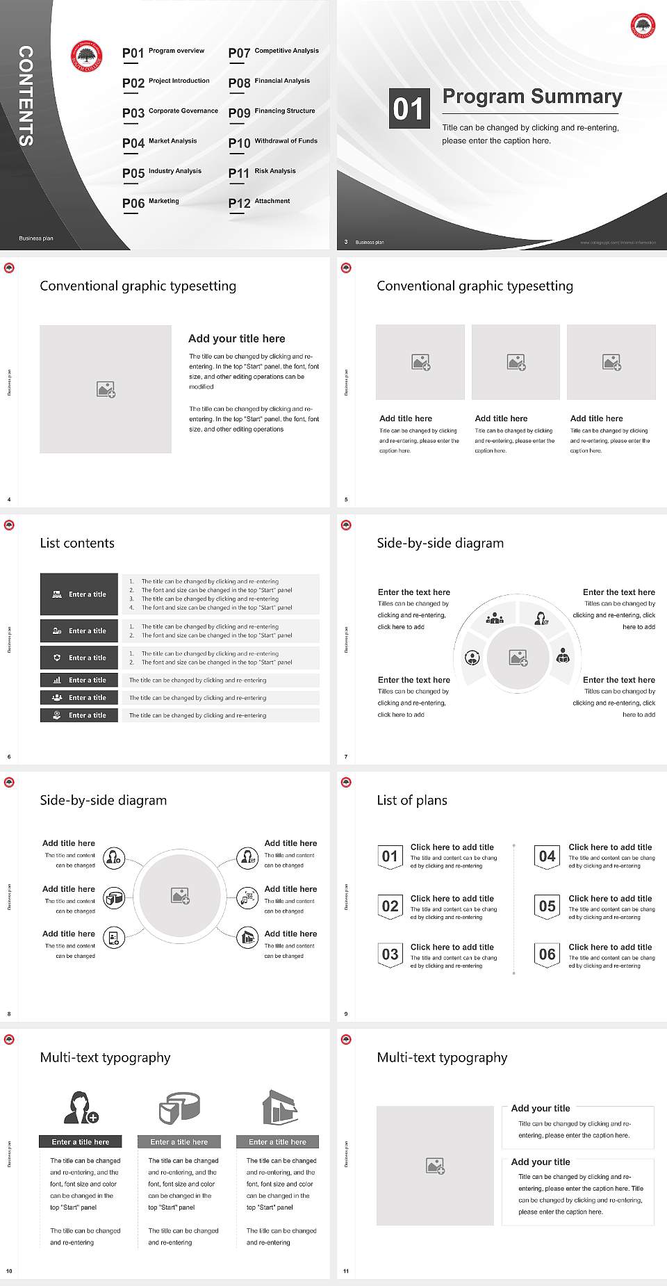 South College Asheville Competition/Entrepreneurship Contest PPT Template4:3 ratio PPT effect preview image2