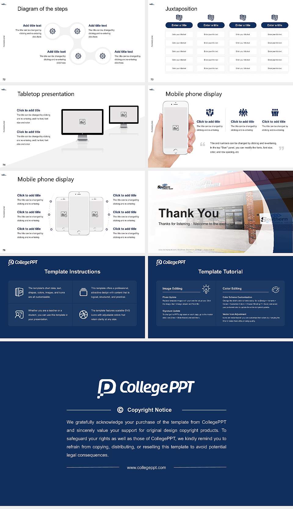 Southern Technical College – Auburndale Competition/Entrepreneurship Contest PPT Template16:9 ratio PPT effect preview image9