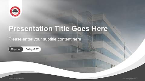 South College Orlando Lecture Sharing and Networking Event PPT Template