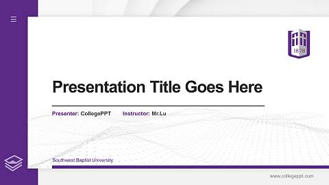 Southwest Baptist University Thesis Proposal/Graduation Defense PPT Template