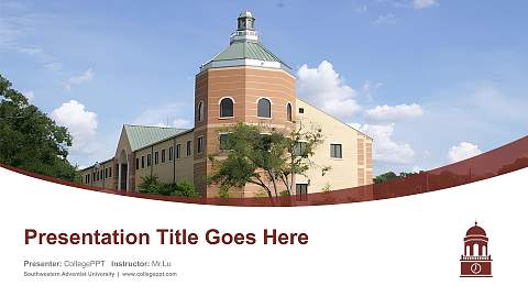 Southwestern Adventist University Course/Courseware Creation PPT Template