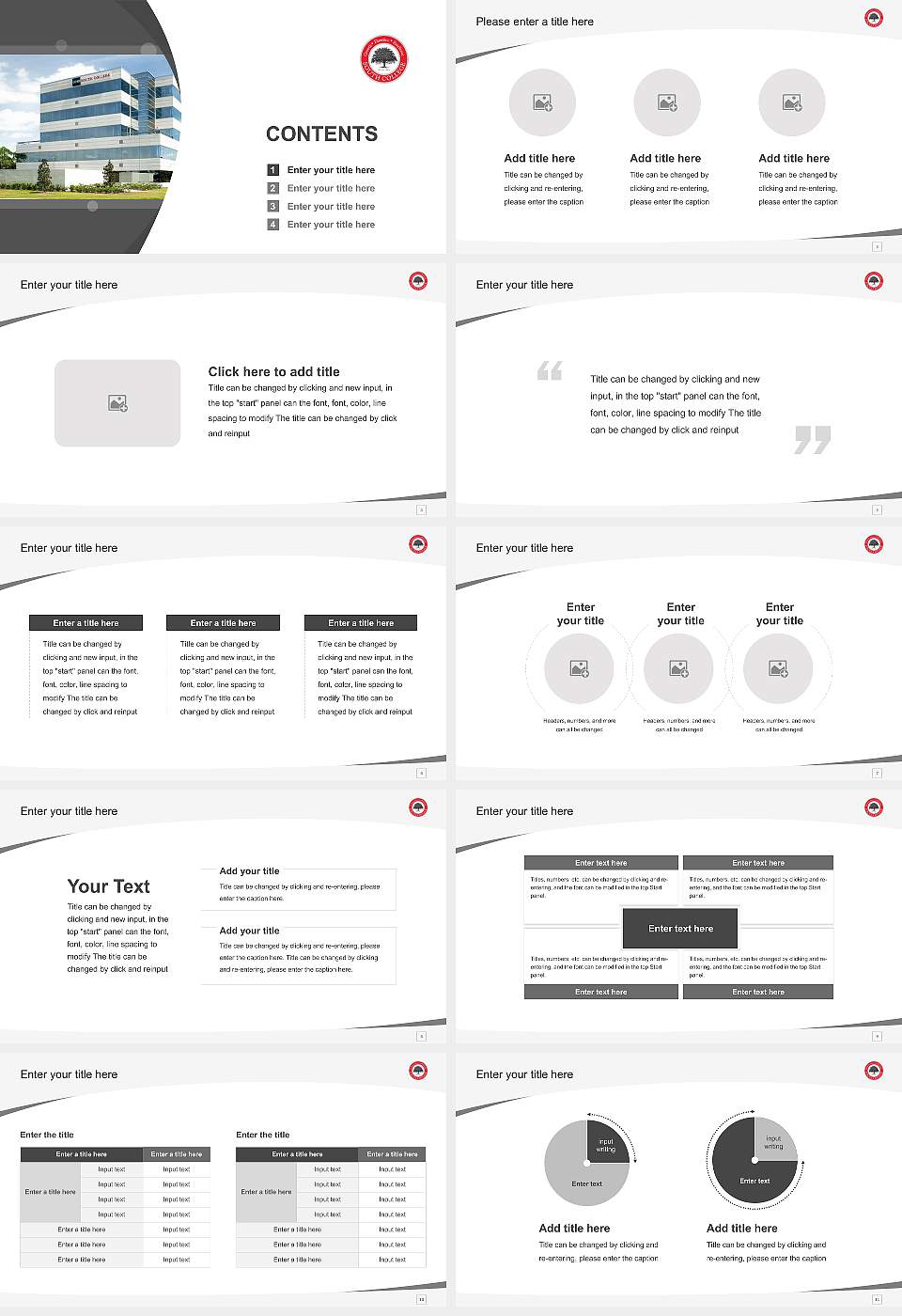 South College Orlando Course/Courseware Creation PPT Template16:9 ratio PPT effect preview image2
