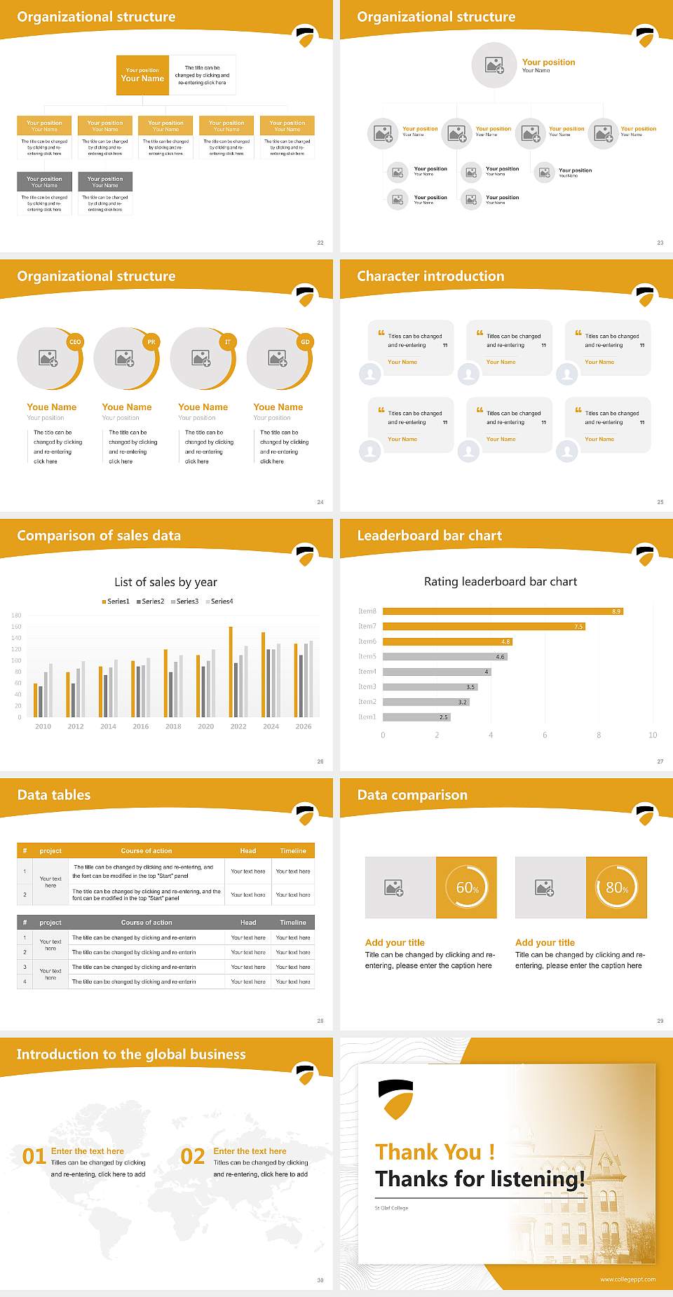 St Olaf College Academic Presentation/Research Findings Report PPT Template4:3 ratio PPT effect preview image4