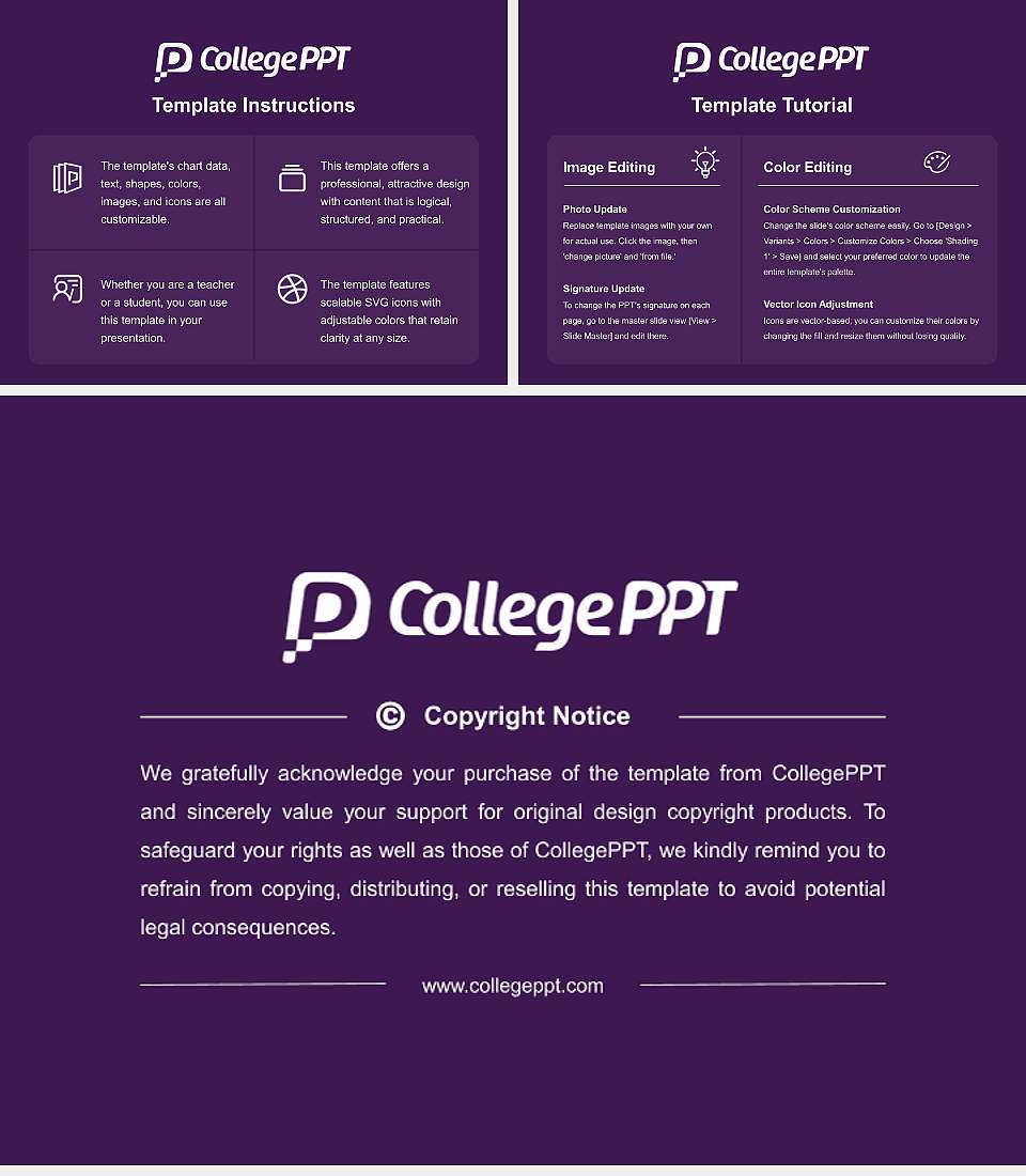 Spring Hill College Course/Courseware Creation PPT Template4:3 ratio PPT effect preview image5