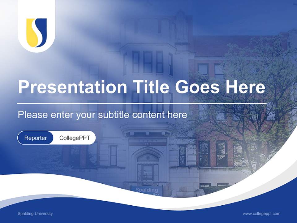 Spalding University Lecture Sharing and Networking Event PPT Template4:3 ratio PPT effect preview image4