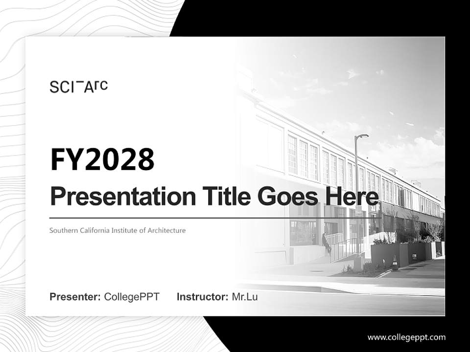 Southern California Institute of Architecture Academic Presentation/Research Findings Report PPT Template4:3 ratio PPT effect preview image5