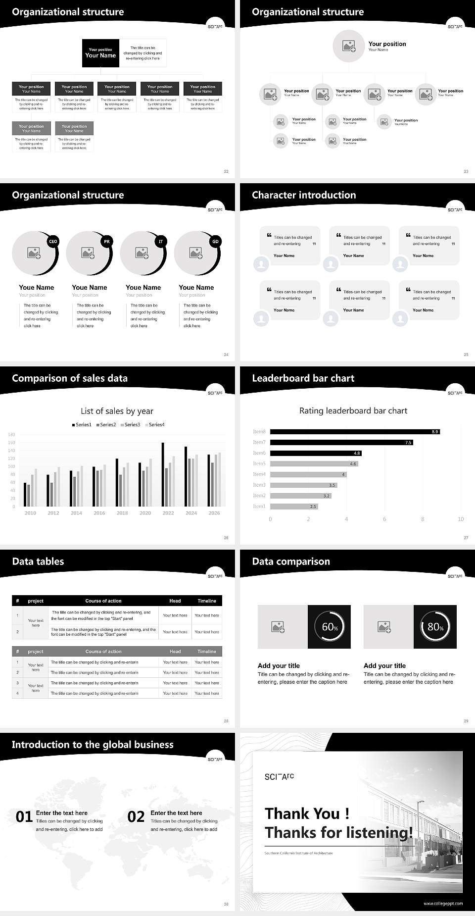 Southern California Institute of Architecture Academic Presentation/Research Findings Report PPT Template4:3 ratio PPT effect preview image4