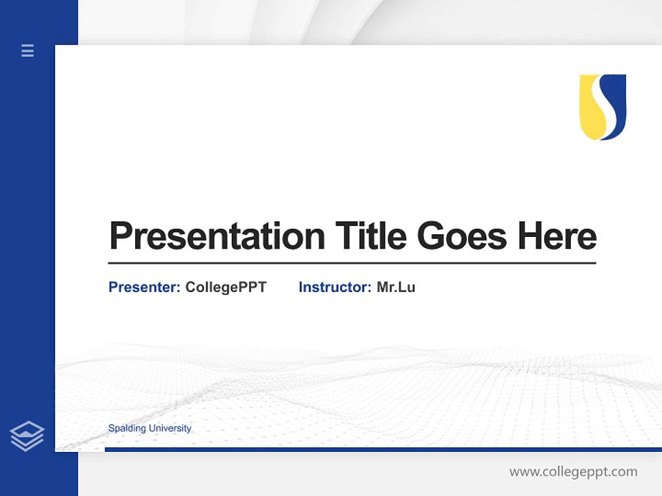 Spalding University Thesis Proposal/Graduation Defense PPT Template4:3 ratio PPT effect preview image5
