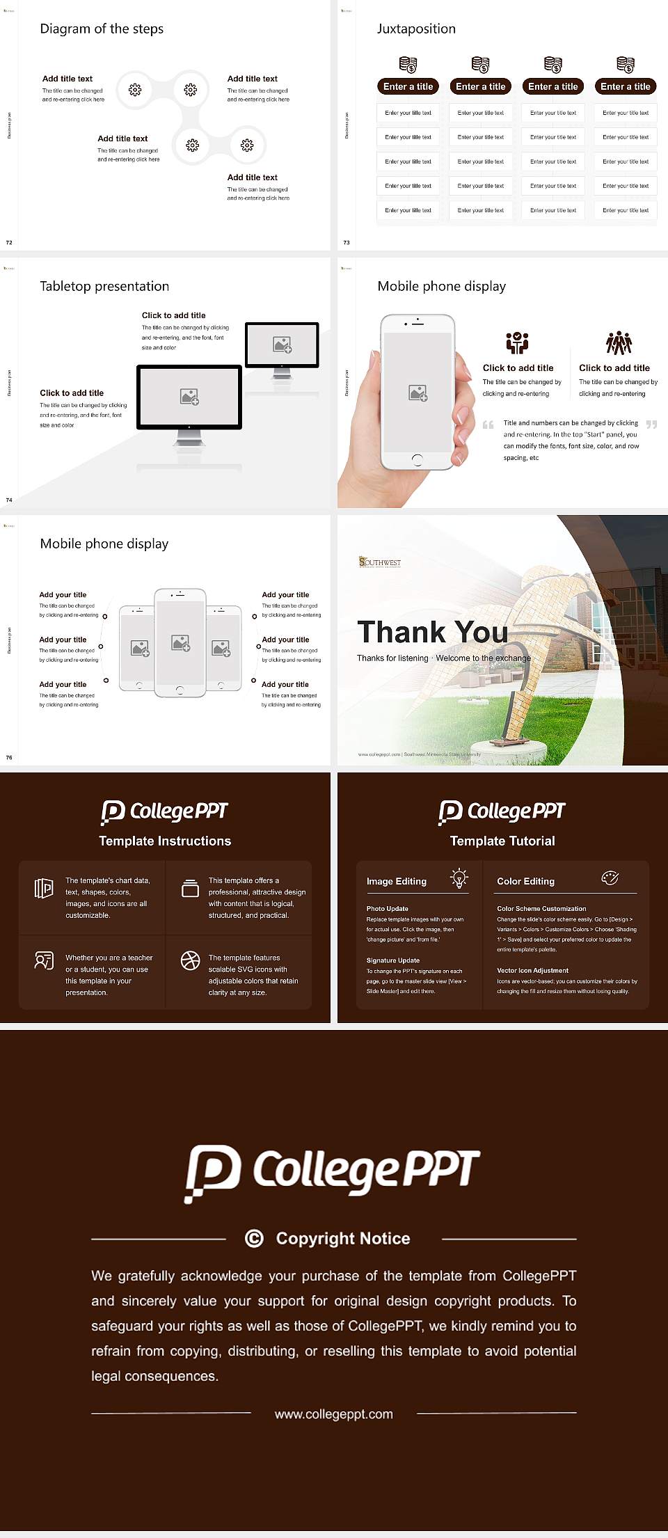 Southwest Minnesota State University Competition/Entrepreneurship Contest PPT Template4:3 ratio PPT effect preview image9
