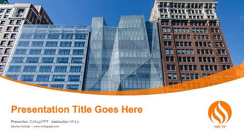 Spertus College Course/Courseware Creation PPT Template
