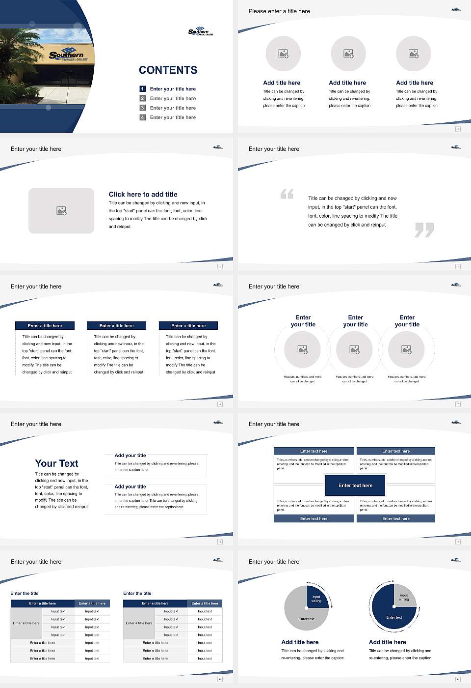 Southern Technical College Tampa Course/Courseware Creation PPT Template16:9 ratio PPT effect preview image2