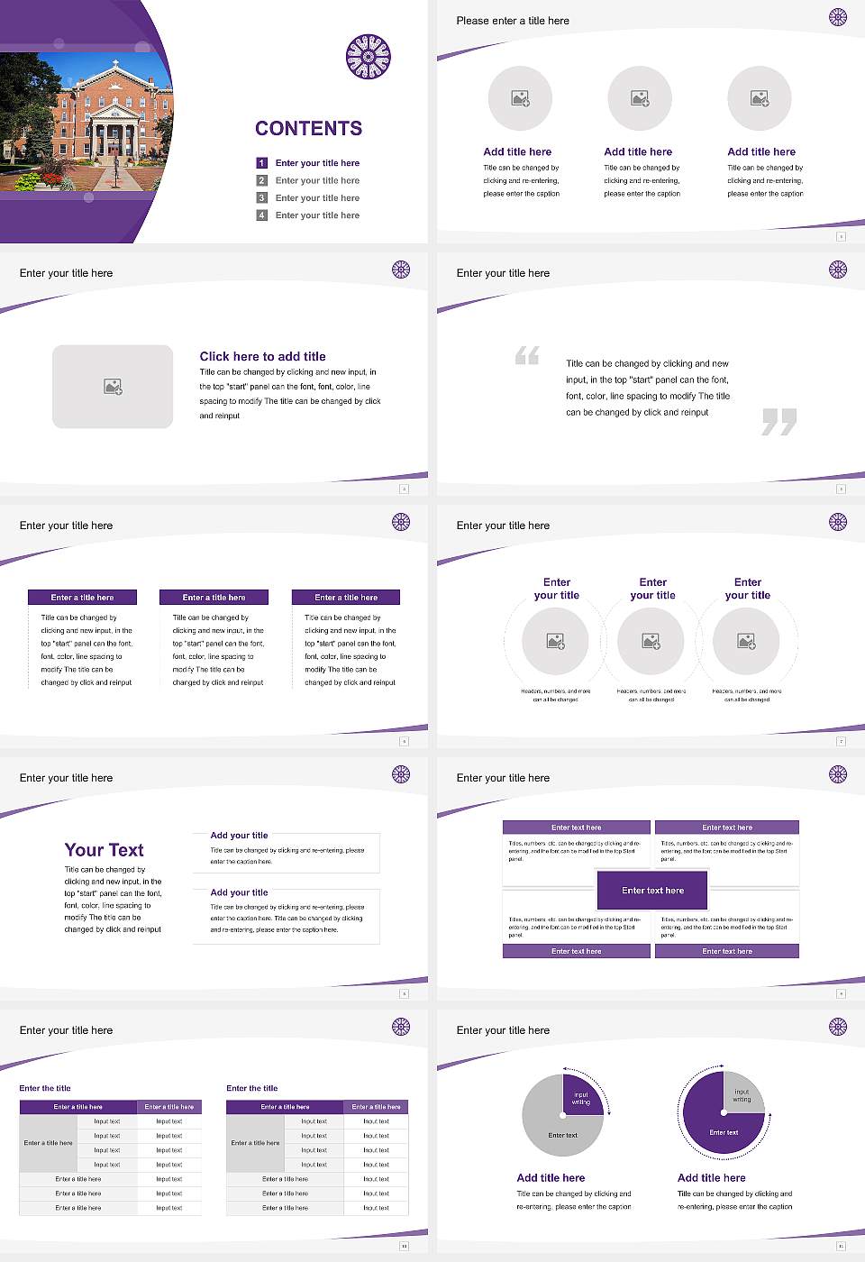 St Catherine University Course/Courseware Creation PPT Template16:9 ratio PPT effect preview image2