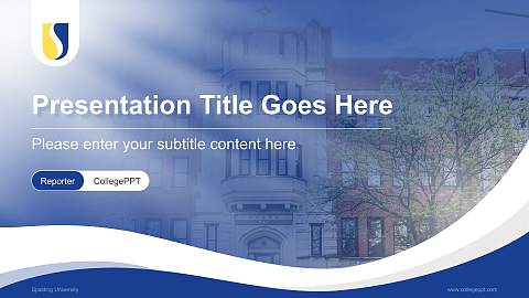 Spalding University Lecture Sharing and Networking Event PPT Template