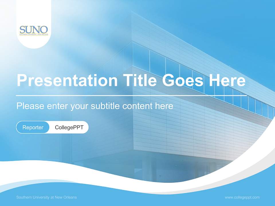 Southern University at New Orleans Lecture Sharing and Networking Event PPT Template4:3 ratio PPT effect preview image4