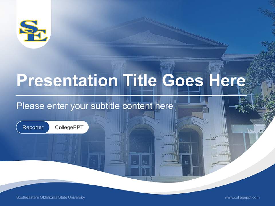 Southeastern Oklahoma State University Lecture Sharing and Networking Event PPT Template4:3 ratio PPT effect preview image4