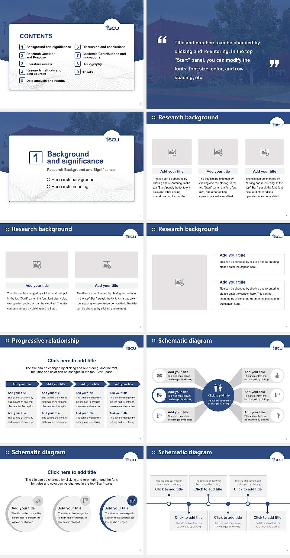 Southern California University of Health Sciences Graduation Thesis Defense PPT Template4:3 ratio PPT effect preview image2