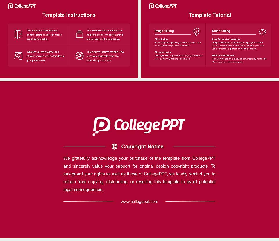 Southwestern College Academic Presentation/Research Findings Report PPT Template16:9 ratio PPT effect preview image5