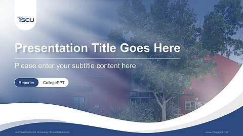 Southern California University of Health Sciences Lecture Sharing and Networking Event PPT Template