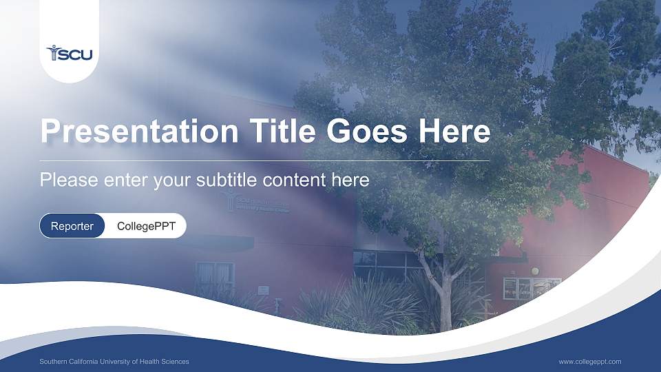 Southern California University of Health Sciences Lecture Sharing and Networking Event PPT Template16:9 ratio PPT effect preview image