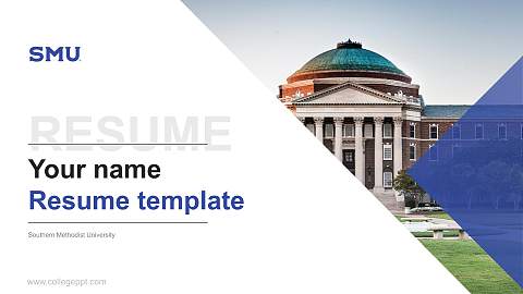 Southern Methodist University Resume PPT Template