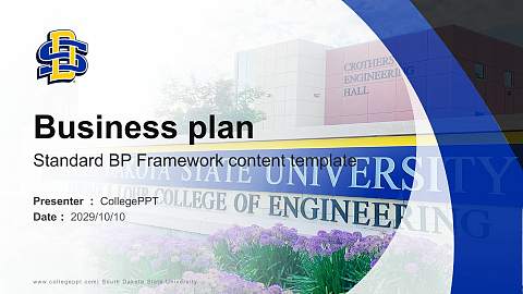 South Dakota State University Competition/Entrepreneurship Contest PPT Template