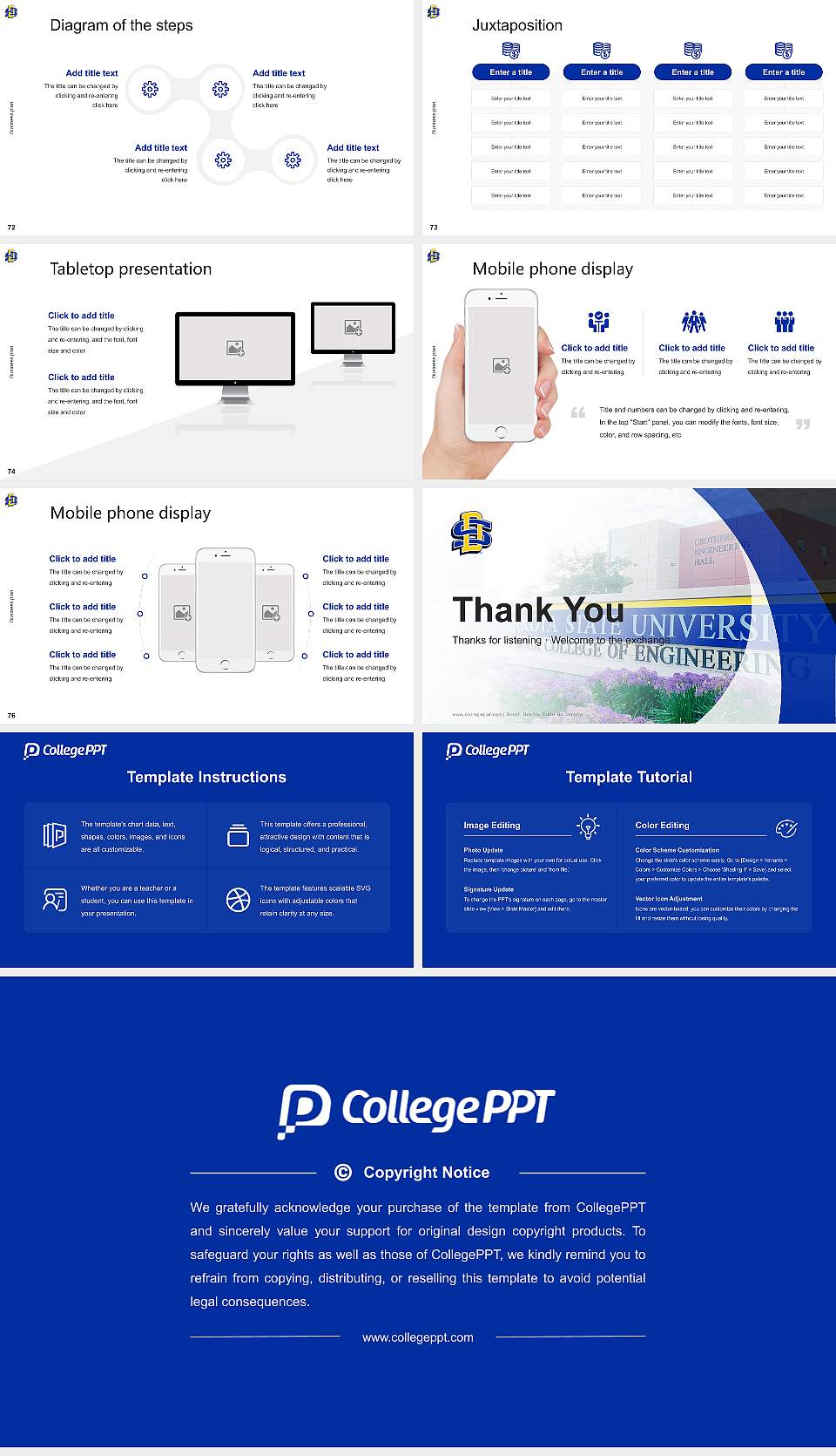 South Dakota State University Competition/Entrepreneurship Contest PPT Template16:9 ratio PPT effect preview image9