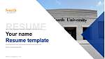 South University-Savannah Resume PPT Template