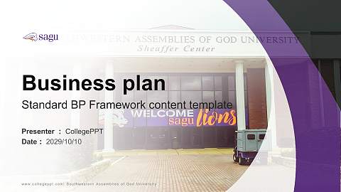 Southwestern Assemblies of God University Competition/Entrepreneurship Contest PPT Template