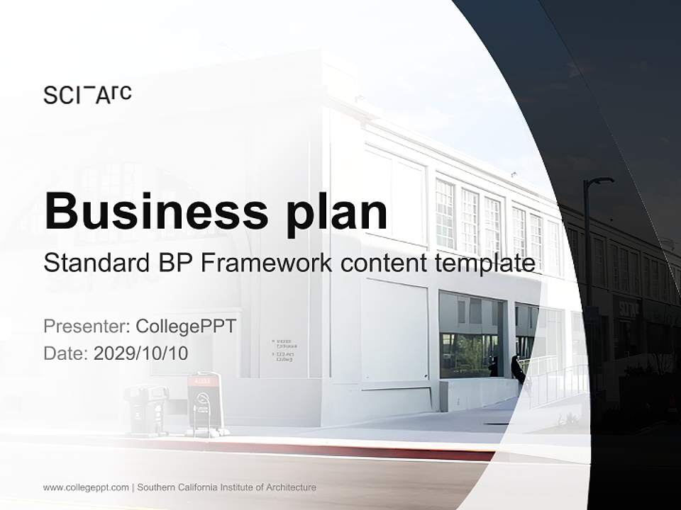 Southern California Institute of Architecture Competition/Entrepreneurship Contest PPT Template4:3 ratio PPT effect preview image9