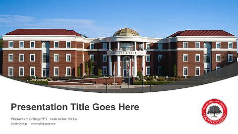 South College Course/Courseware Creation PPT Template