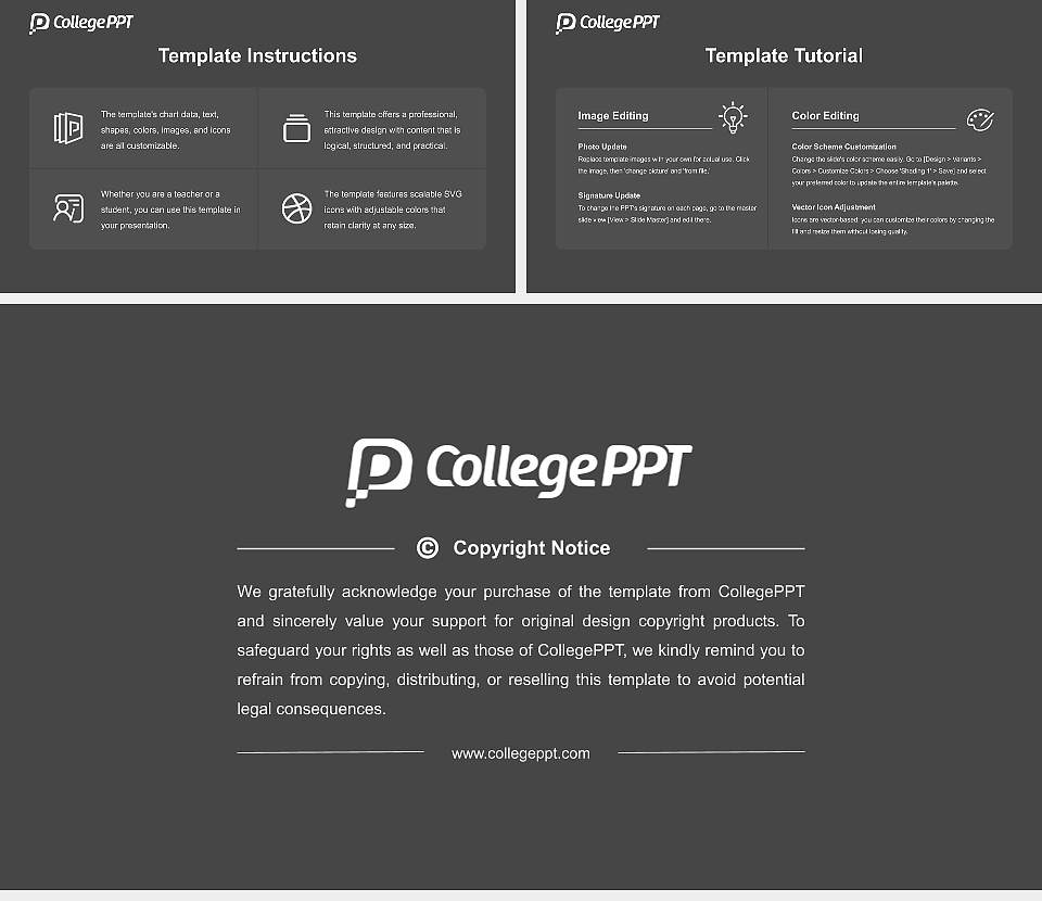 South College Course/Courseware Creation PPT Template16:9 ratio PPT effect preview image5
