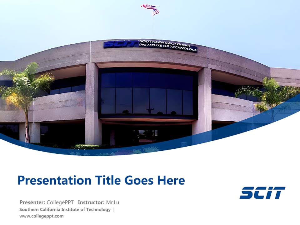 Southern California Institute of Technology Course/Courseware Creation PPT Template4:3 ratio PPT effect preview image5