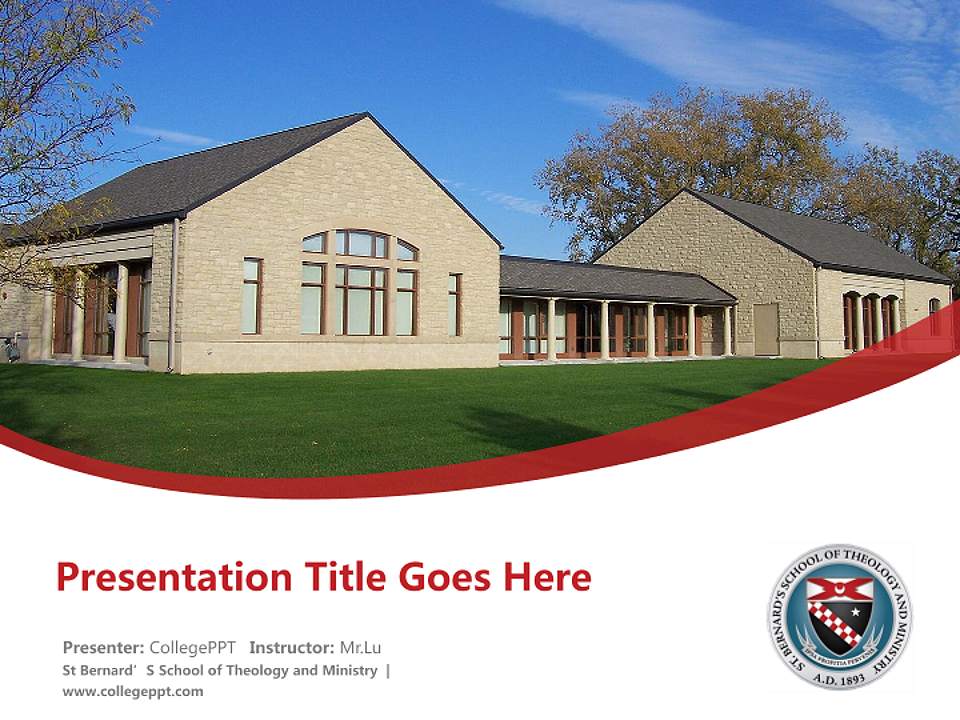 St Bernard’S School of Theology and Ministry Course/Courseware Creation PPT Template4:3 ratio PPT effect preview image5