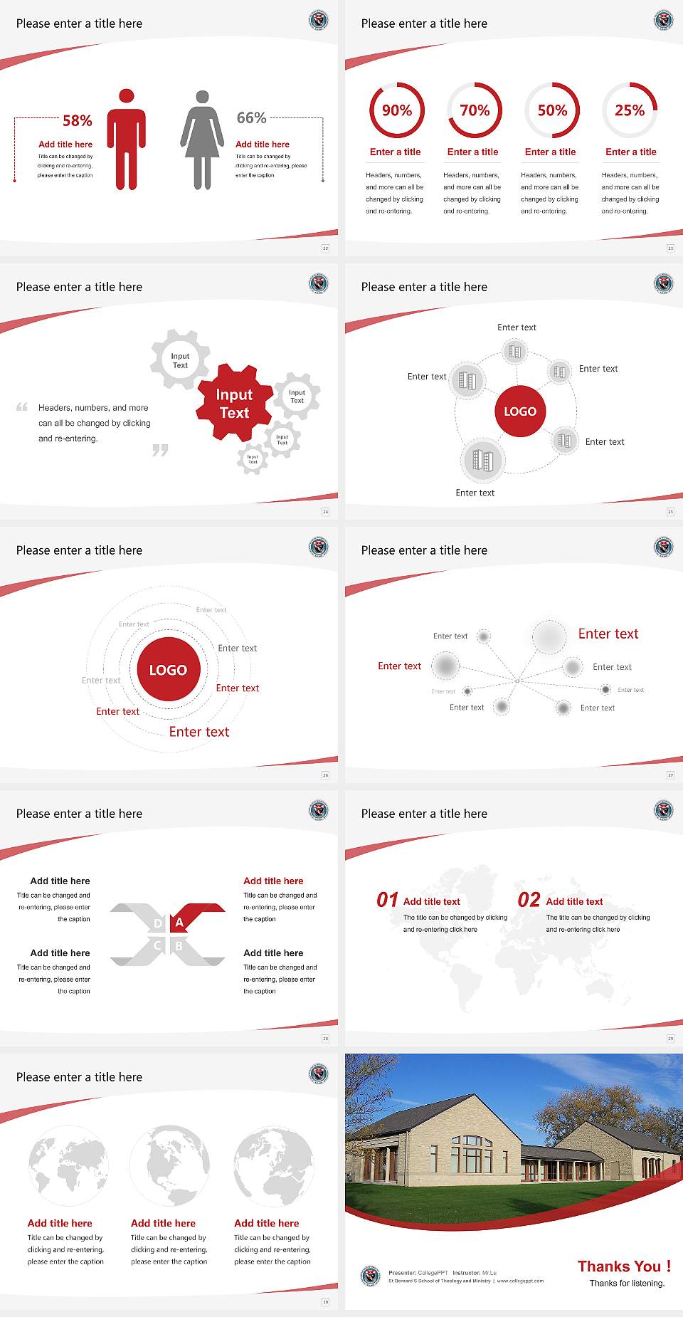 St Bernard’S School of Theology and Ministry Course/Courseware Creation PPT Template4:3 ratio PPT effect preview image4