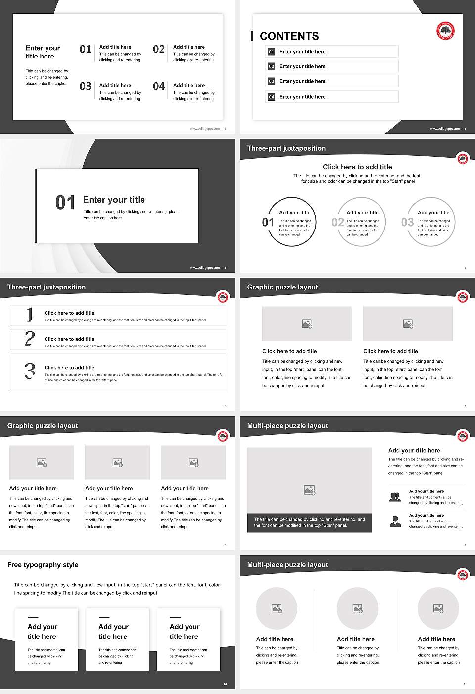 South College Nashville school Academic Presentation/Research Findings Report PPT Template16:9 ratio PPT effect preview image2