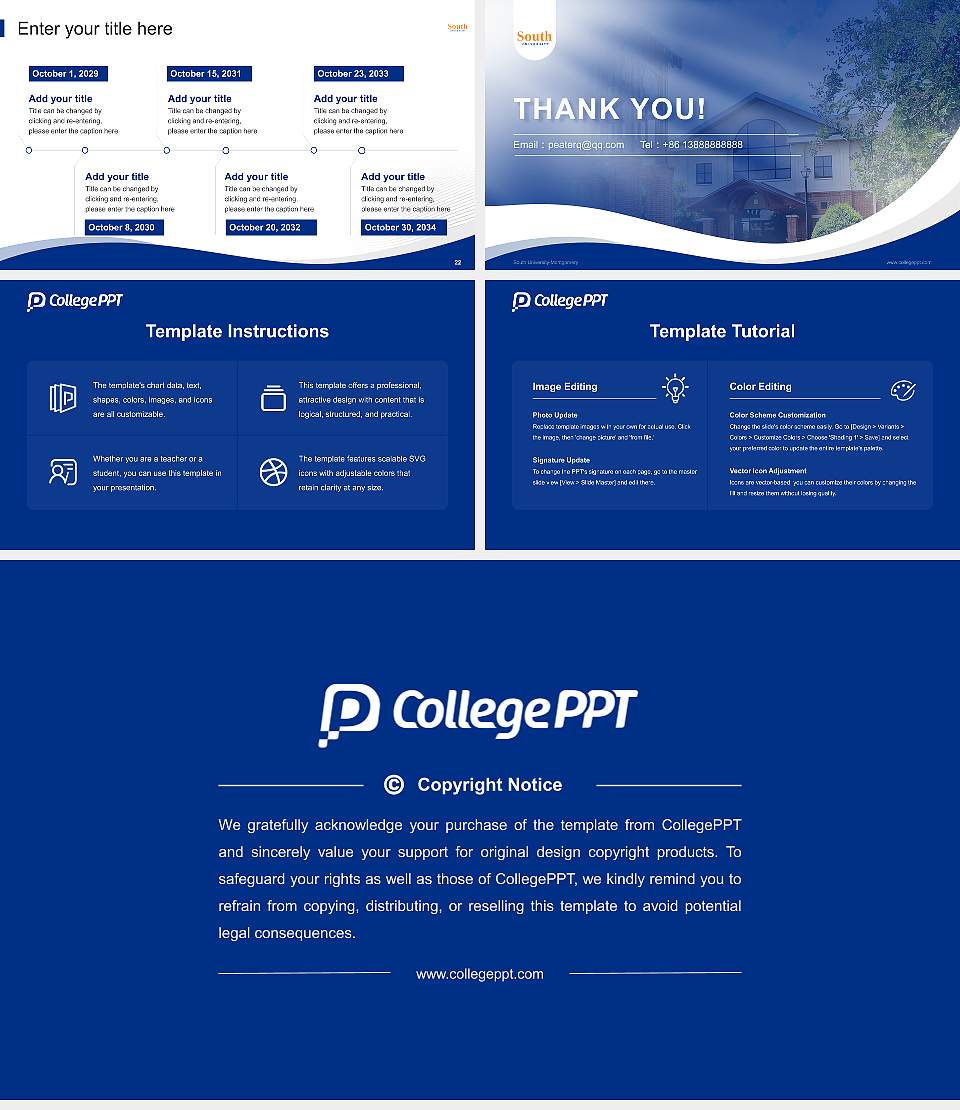 South University-Montgomery Lecture Sharing and Networking Event PPT Template16:9 ratio PPT effect preview image4
