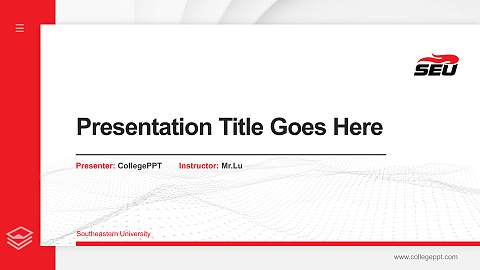 Southeastern University Thesis Proposal/Graduation Defense PPT Template
