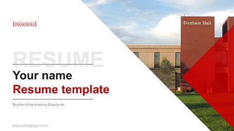 Southern Illinois University-Edwardsville Resume PPT Template