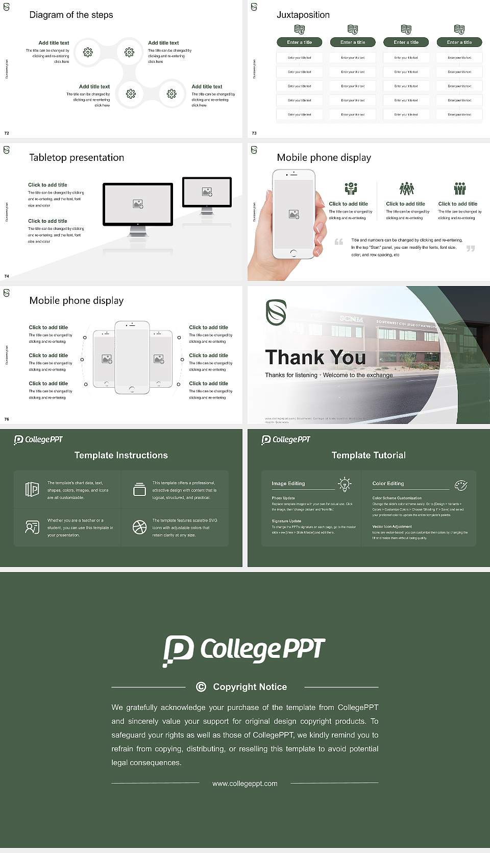 Southwest College of Naturopathic Medicine & Health Sciences Competition/Entrepreneurship Contest PPT Template16:9 ratio PPT effect preview image9
