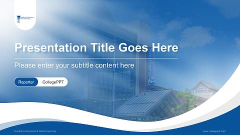 Southern Connecticut State University Lecture Sharing and Networking Event PPT Template