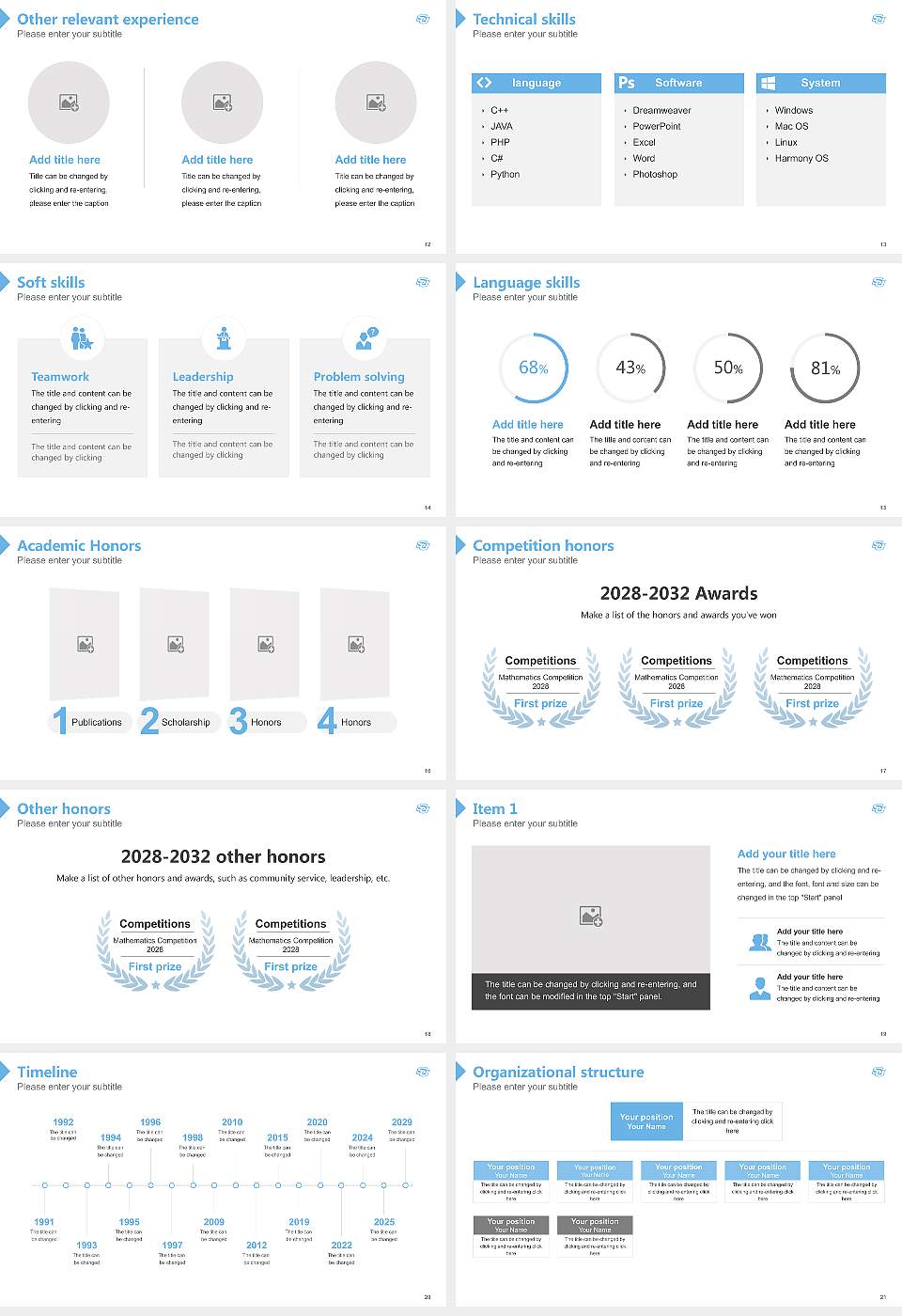 Southern University and a & M College Resume PPT Template16:9 ratio PPT effect preview image3