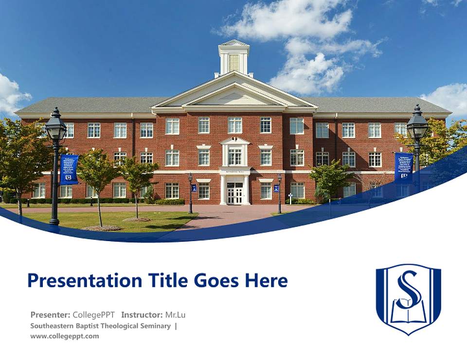 Southeastern Baptist Theological Seminary Course/Courseware Creation PPT Template4:3 ratio PPT effect preview image5
