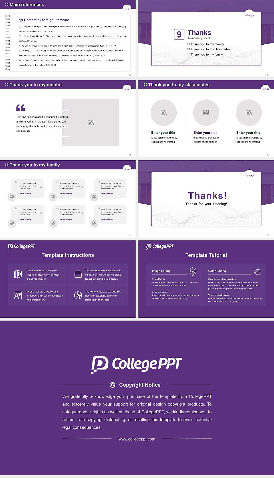 Southwestern Assemblies of God University Graduation Thesis Defense PPT Template16:9 ratio PPT effect preview image7