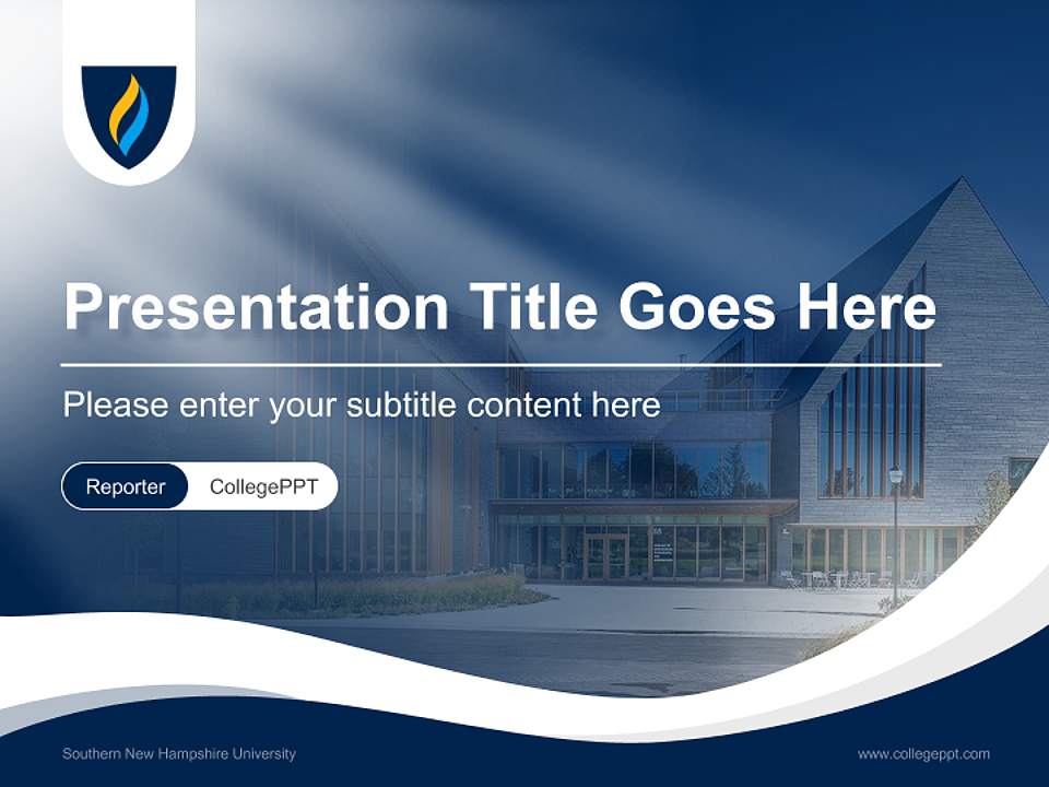 Southern New Hampshire University Lecture Sharing and Networking Event PPT Template4:3 ratio PPT effect preview image4