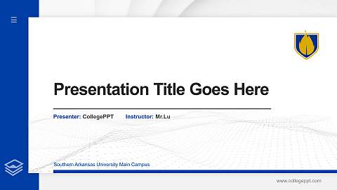 Southern Arkansas University Main Campus Thesis Proposal/Graduation Defense PPT Template