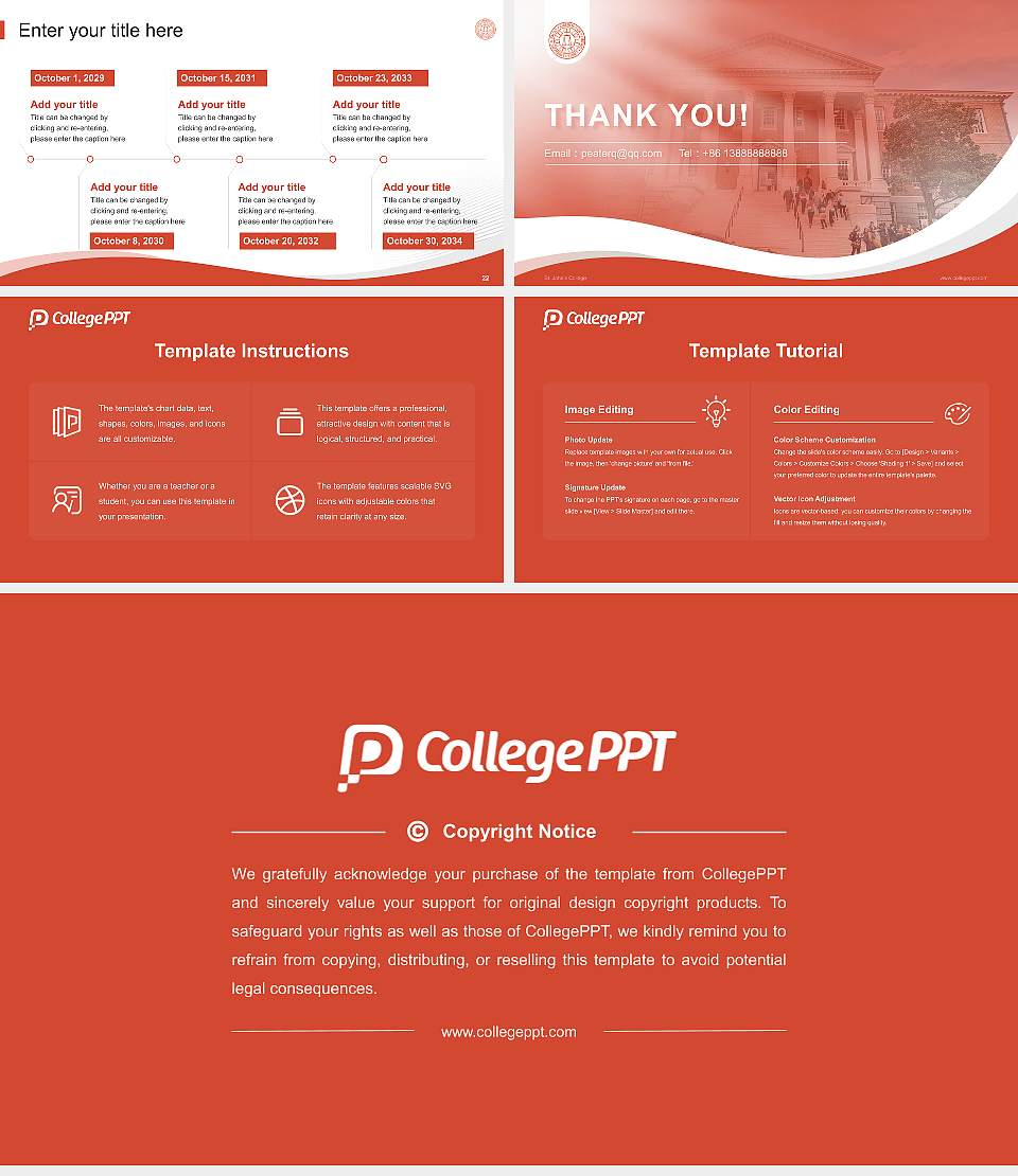 St. John’s College Lecture Sharing and Networking Event PPT Template16:9 ratio PPT effect preview image4